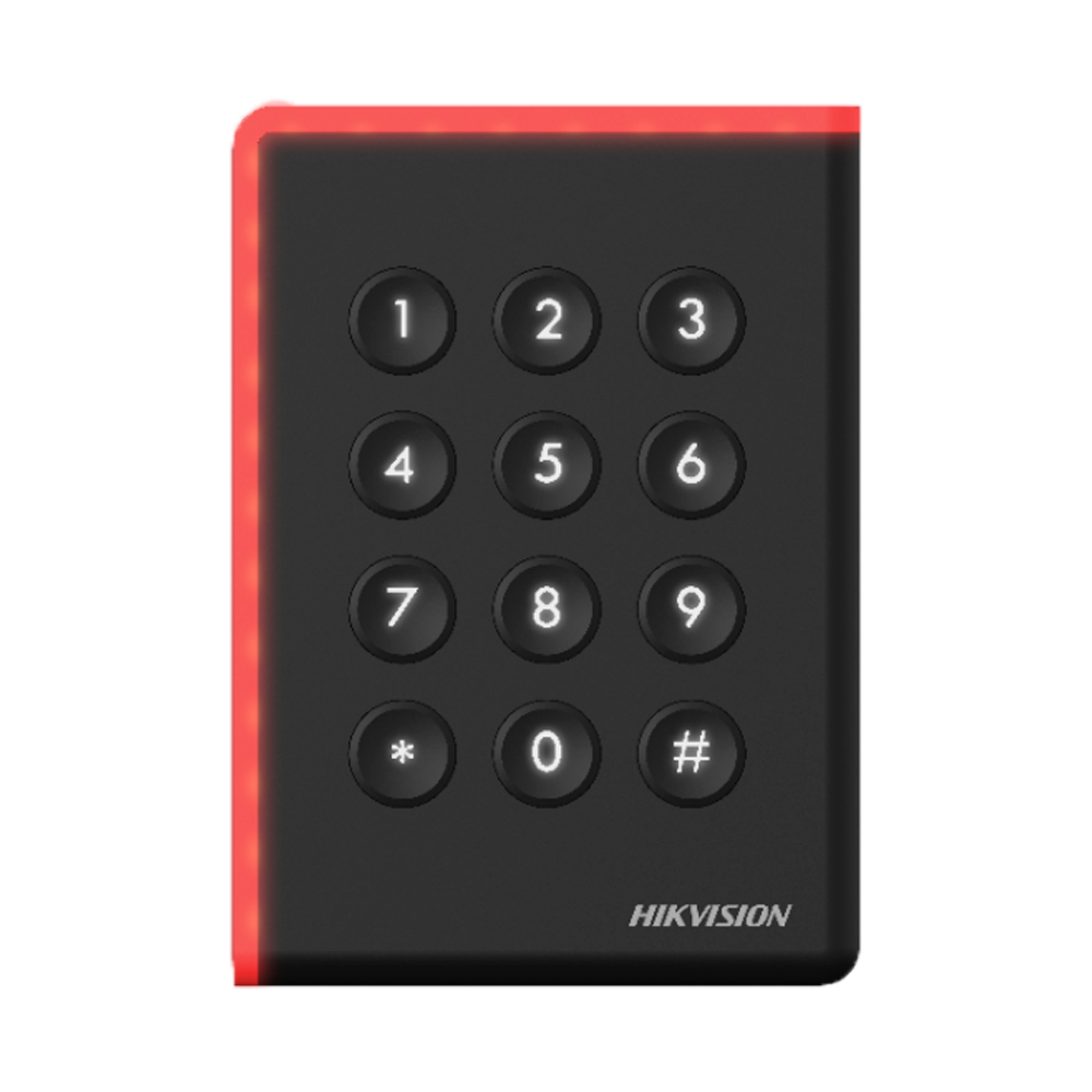 HIKVISION LEITOR PROXIMIDADE MF C/TECLADO WIEGAND 26/34 RS48