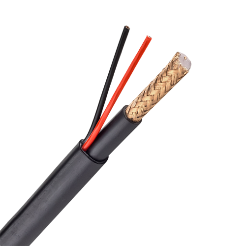 BOBINE COM 300 METROS CABO RG59 + ALIMENTAÇÃO CAPA LSZH
